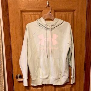Mint Green Under Armour Sweatshirt (Youth S)